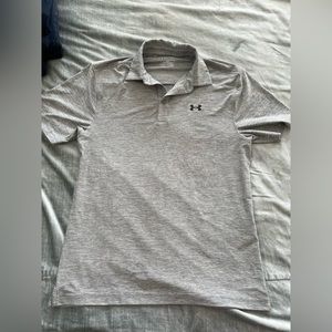 Medium Men’s Heather grey Under Armour polo